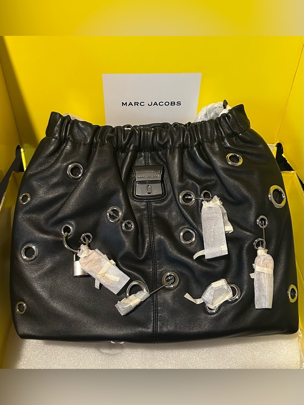 Marc Jacobs Grommet Charm Cristina Leather Tote Bag